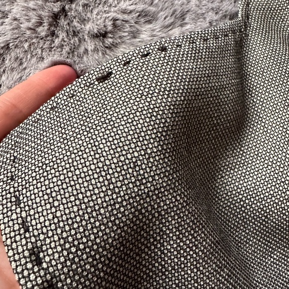 MaxMara 98 % Virgin Wool 2% Elastane Blend Grey textured one button size 6 - Picture 7 of 12
